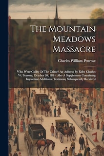 Couverture_The Mountain Meadows Massacre
