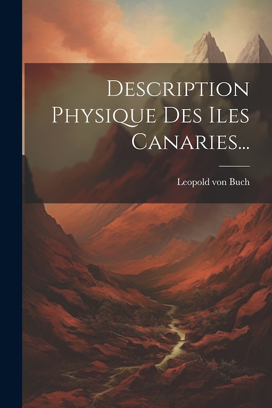 Front cover_Description Physique Des Iles Canaries...