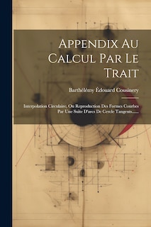 Couverture_Appendix Au Calcul Par Le Trait