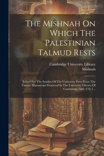 Couverture_The Mishnah On Which The Palestinian Talmud Rests