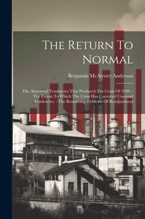 Front cover_The Return To Normal