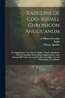 Couverture_Radulphi De Coggeshall Chronicon Anglicanum