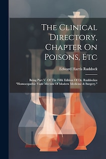 Front cover_The Clinical Directory, Chapter On Poisons, Etc