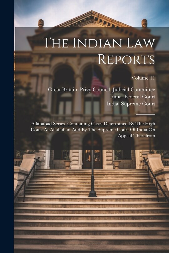Front cover_The Indian Law Reports