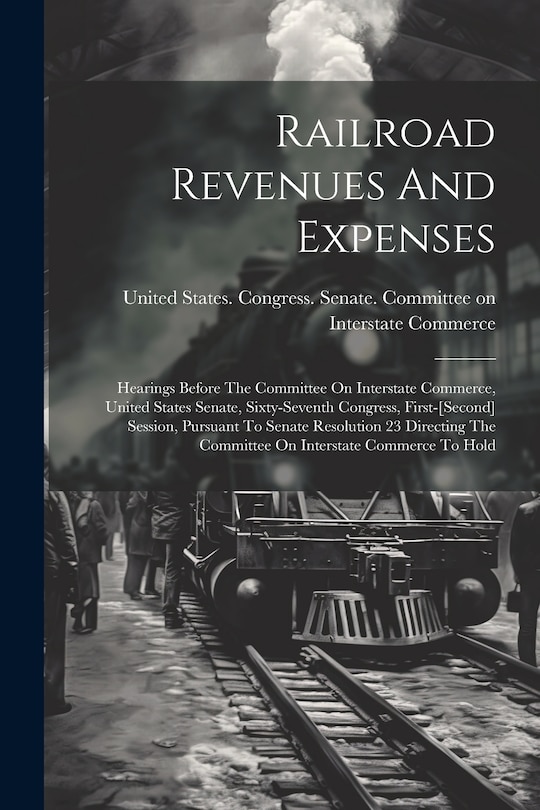 Front cover_Railroad Revenues And Expenses