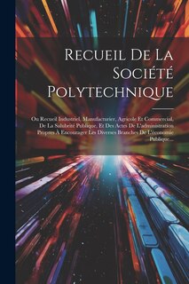 Front cover_Recueil De La Société Polytechnique