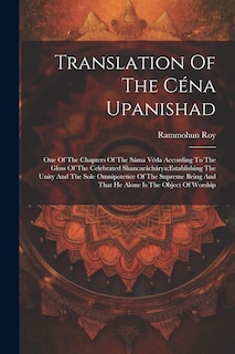 Front cover_Translation Of The Céna Upanishad