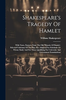 Front cover_Shakespeare's Tragedy Of Hamlet