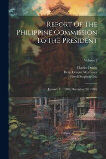Couverture_Report Of The Philippine Commission To The President