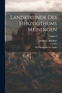 Front cover_Landeskunde Des Herzogthums Meiningen