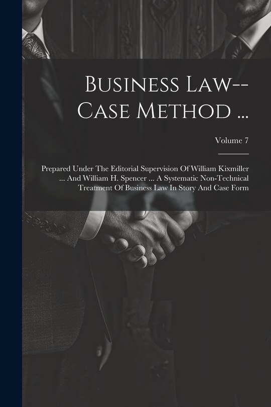 Couverture_Business Law--case Method ...