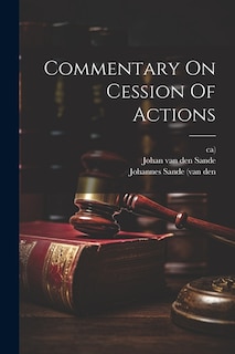 Couverture_Commentary On Cession Of Actions