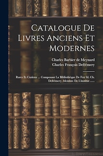 Front cover_Catalogue De Livres Anciens Et Modernes