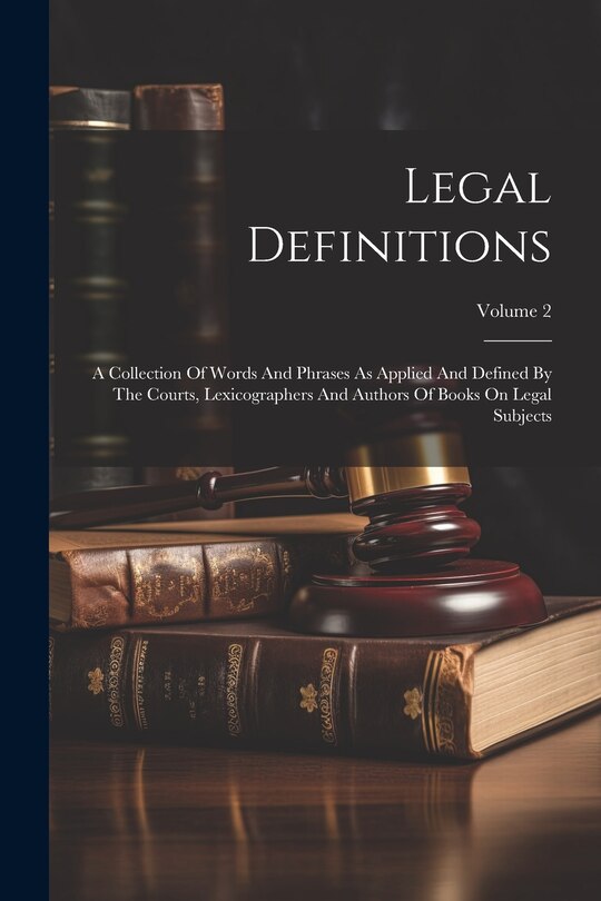 Front cover_Legal Definitions