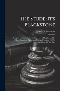 Front cover_The Student's Blackstone