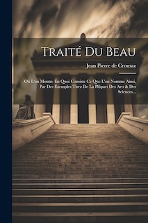 Couverture_Traité Du Beau