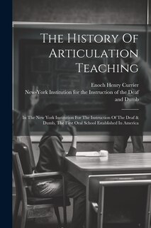 Front cover_The History Of Articulation Teaching