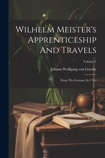 Front cover_Wilhelm Meister's Apprenticeship And Travels