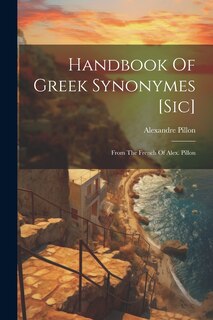 Front cover_Handbook Of Greek Synonymes [sic]
