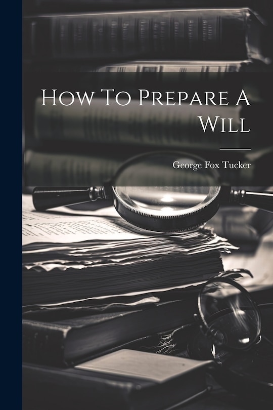 Front cover_How To Prepare A Will