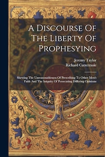 Couverture_A Discourse Of The Liberty Of Prophesying
