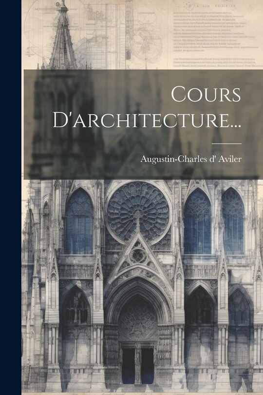 Front cover_Cours D'architecture...