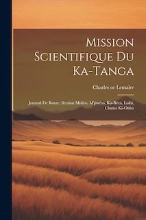 Front cover_Mission scientifique du Ka-Tanga