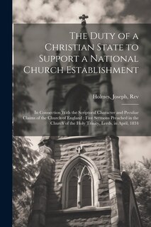 Couverture_The Duty of a Christian State to Support a National Church Establishment