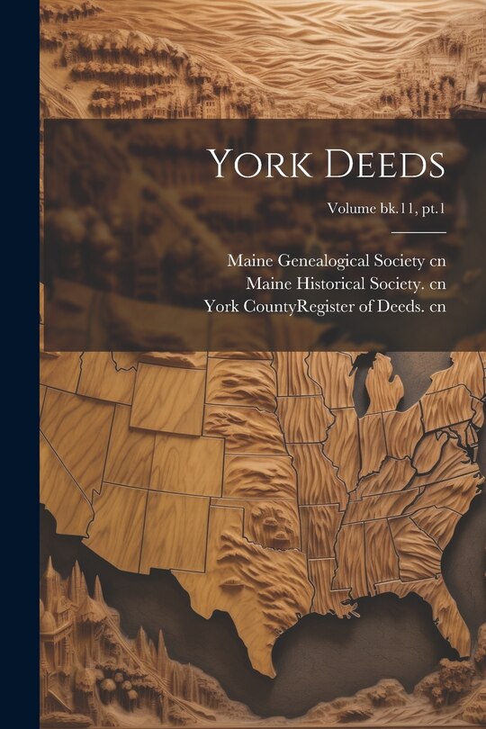 Couverture_York Deeds; Volume bk.11, pt.1