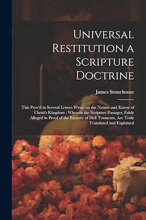 Couverture_Universal Restitution a Scripture Doctrine