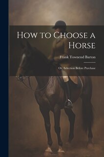 Couverture_How to Choose a Horse