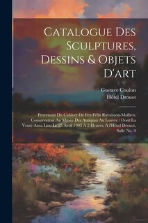 Front cover_Catalogue des sculptures, dessins & objets d'art