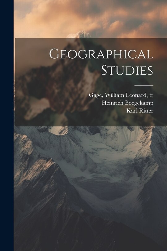 Front cover_Geographical Studies