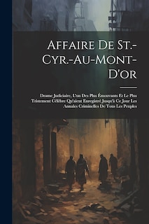 Front cover_Affaire De St.-Cyr.-Au-Mont-D'or