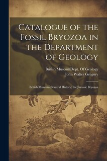 Front cover_Catalogue of the Fossil Bryozoa in the Department of Geology