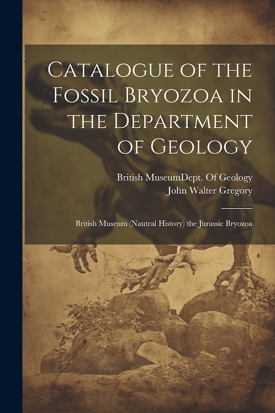 Front cover_Catalogue of the Fossil Bryozoa in the Department of Geology