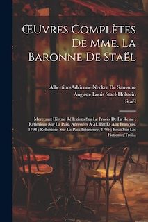 Front cover_OEuvres Complètes De Mme. La Baronne De Staël