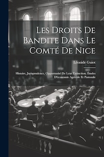Front cover_Les Droits De Bandite Dans Le Comté De Nice