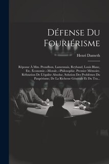 Couverture_Défense Du Fouriérisme