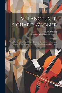 Couverture_Mélanges Sur Richard Wagner