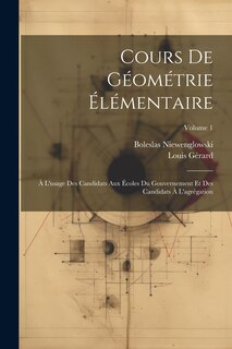 Couverture_Cours De Géométrie Élémentaire