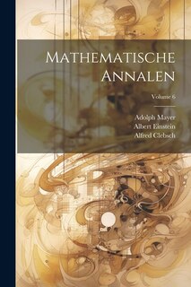 Front cover_Mathematische Annalen; Volume 6