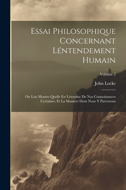 Couverture_Essai Philosophique Concernant Léntendement Humain