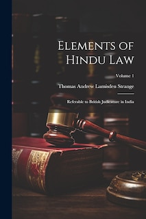 Couverture_Elements of Hindu Law