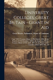 Couverture_University Colleges, Great Britain - Grant in Aid
