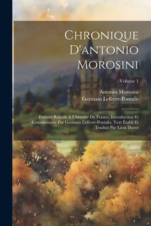 Front cover_Chronique D'antonio Morosini