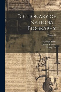 Couverture_Dictionary of National Biography; Volume 40
