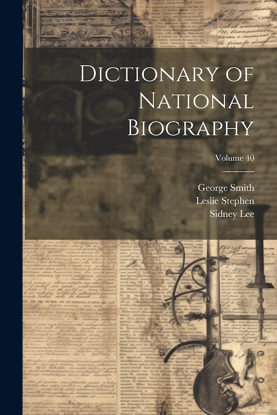 Couverture_Dictionary of National Biography; Volume 40