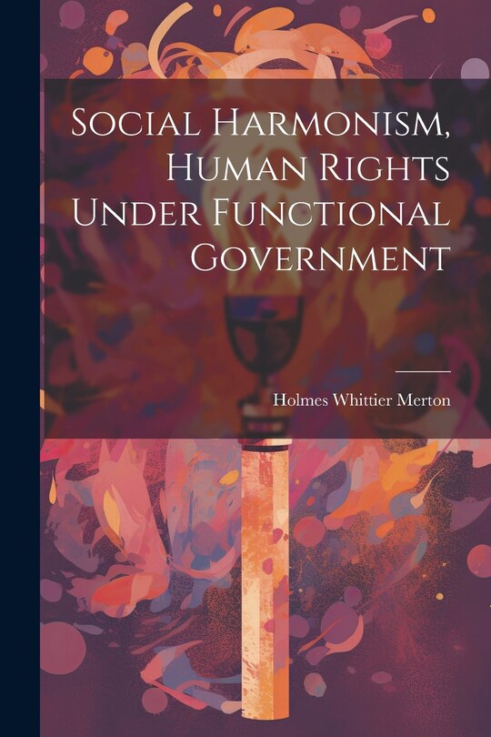 Couverture_Social Harmonism, Human Rights Under Functional Government