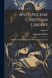 Couverture_Ante-Nicene Christian Library